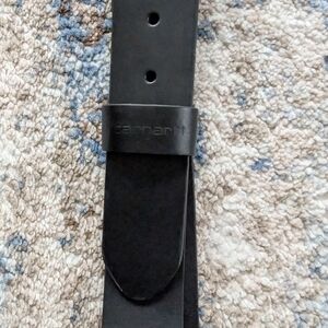 Carhartt Black Belt with Gold Buckle
